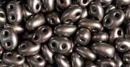 TWN-01670 Bronze Grey Satin Mix Twin Beads Preciosa - 20 grams