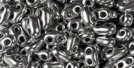 TWN-01700 Silver Twin Beads Preciosa - 20 grams