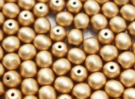 RB4-01710 Gold Satin Round Beads 4 mm