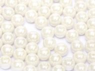 RB8-03000/14400 Chalk White Pearl Round Beads 8 mm - 25 x