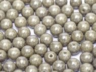 RB6-03000/14449 Chalk Grey Lumi Round Beads 6 mm