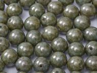 RB6-03000/65431 Chalk Green Lumi Round Beads 6 mm