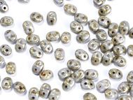 SD-03000/65431 Chalk Green Lumi SuperDuo Beads