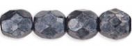 FP04 Hematite 4 mm Fire Polished - 100 x