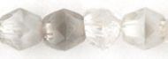 FP04 Crystal/Gray 4 mm Fire Polished - 100 x