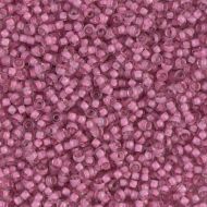 11-1931 Semi-Frosted Light Raspberry Lined Crystal 11/0 Miyuki