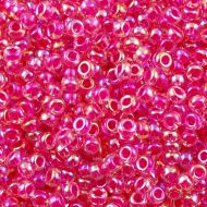 15-0355 Hot Pink Lined Rainbow Crystal 15/0 Miyuki