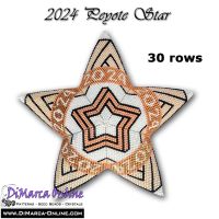 Tutorial 30 rows - 2024 3D Peyote Star + Basic Tutorial (download link per e-mail)