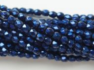 FP03 Metallic Dark Blue 3 mm Fire Polished