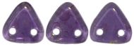 TTR-20510-G Luster Gold Tanzanite CzechMates Triangle 2-Hole * BUY 1 - GET 1 FREE *
