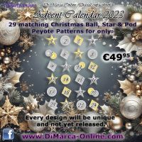 Advent Calendar - DiMarca-Online Digital Facebook Peyote Pattern Advent Calendar 2023