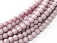 Fiesta Lilac 3 mm Glass Round Pearls