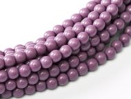 Fiesta Hollyhock Purple 4 mm Glass Round Pearls