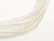 White 2 mm Glass Round Pearls