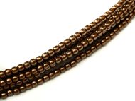 Light Bronze 4 mm Glass Round Pearls