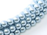 Light Sapphire 4 mm Glass Round Pearls