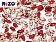 R-90090/27101 Red Capri Gold Rizo Beads * BUY 1 - GET 1 FREE *