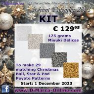 * BEAD KIT Advent Calendar 2023 * - DiMarca-Online Digital Facebook Peyote Pattern Advent Calendar 2023 KIT