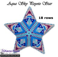 Tutorial 18 rows - Aqua Sky 3D Peyote Star + Basic Tutorial Little 3D Peyote Star (download link per e-mail)