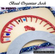 Bead Organizer Arch (13 Slots) - Alphabet, Numbers or Blanks