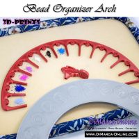 Bead Organizer Arch (13 Slots) - Alphabet, Numbers or Blanks - 32 cm/12.6 inch