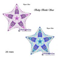 Tutorial 20 rows - Baby Bottle (Pink & Blue) 3D Peyote Star + Basic Tutorial Little 3D Peyote Star (download link per e-mail)