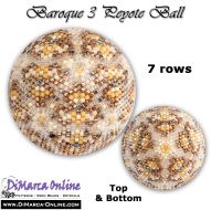 Tutorial 07 rows - Baroque 3 Peyote Ball incl. Basic Tutorial (download link per e-mail)