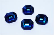 PO12 Bermuda Blue Octagon 12x10 mm Preciosa - 2 x * BUY 1 - GET 1 FREE *