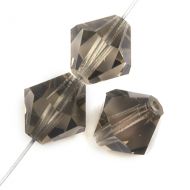 Black Diamond 4 mm Bicone Preciosa - 50 x 