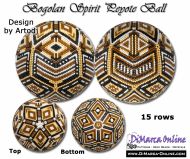 Tutorial 15 rows - Bogolan Spirit Peyote Ball incl. Basic Tutorial (download link per e-mail)