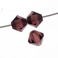 Burgundy 4 mm Bicone Preciosa