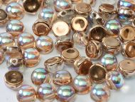 C2-00030/98533 Crystal Rainbow Copper 2-Hole Cabochons - 50 x