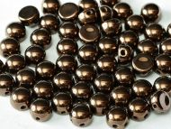 C2-23980/14415 Antique Bronze 2-Hole Cabochons - 50 x