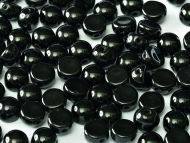 C2-23980 Jet 2-Hole Cabochons  - 50 x