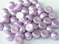 C2-25011 Pastel Pearl Lavender 2-Hole Cabochons - 50 x