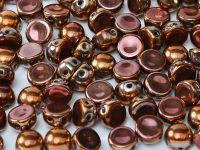 C2-27143 Capri Rose Full 2-Hole Cabochons - 50 x