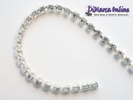 CC16 Crystal in Silver Cupchain 4 mm SS16 Preciosa - 10 cm