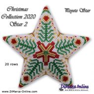 Tutorial 20 rows - Christmas Collection 2020 Star 2 - 3D Peyote Star + Basic Tutorial (download link per e-mail)