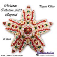 Tutorial 20 rows - Christmas Collection 2020 Layered Star 3D Peyote Star + Basic Tutorial (download link per e-mail)