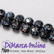 40001 Crystal Silver Night in Black NHF Crystal Mesh Swarovski