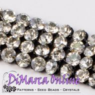 40001 Crystal Silver Shade in Black HF Crystal Mesh Swarovski