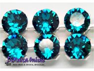 40001 Blue Zircon in Silver NHF Crystal Mesh Swarovski