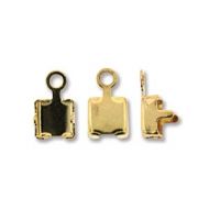 Cup Chain End Connector for SS16 - 4 mm Gold Plate - 10 x