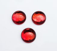 CabR-95200 Magic Raspberry 18 mm Round Cabochon Glass