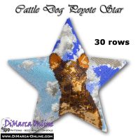 Tutorial 30 rows - Cattle Dog 3D Peyote Star + Basic Tutorial (download link per e-mail)