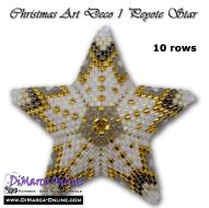 Tutorial 10 rows - Christmas Art Deco 1 - 3D Peyote Star + Basic Tutorial (download link per e-mail)