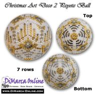 Tutorial 07 rows - Christmas Art Deco 2 Peyote Ball incl. Basic Tutorial (download link per e-mail)