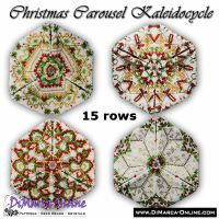 Tutorial 15 rows - Christmas Carousel Kaleidocycle + Basic Tutorial (download link per e-mail) - NEW format