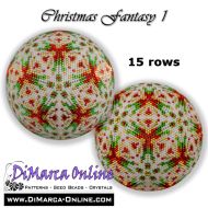 Tutorial 15 rows - Christmas Fantasy 1 Peyote Ball incl. Basic Tutorial (download link per e-mail)