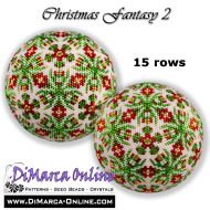 Tutorial 15 rows - Christmas Fantasy 2 Peyote Ball incl. Basic Tutorial (download link per e-mail)
